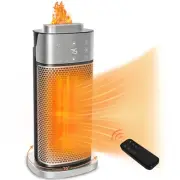 Space Heater, 1500W Portable Heaters for Indoor Use with Thermostat&Humidifie...