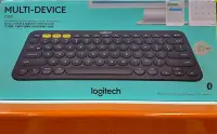 在飛比找Yahoo!奇摩拍賣優惠-LOGITECH羅技多功能藍牙無線鍵盤K380(三個藍牙裝置
