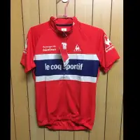 在飛比找蝦皮購物優惠-全新 le coqsportif 公雞牌 紅色 自行車衣  