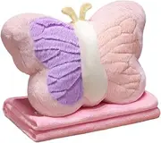 Nursery Throw Pillow,Car Interior Decor Plush Lumbar Pillow - Huggable Throw Pillows Bed Room Decoration Pillows with Blanket for Sofa, Living Room, Kitchen, Car
