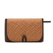 Brown Portable Baby Changing Mat - Waterproof, Foldable, Compact Diaper Pad for
