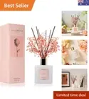 Reed Diffuser Set with Preserved Baby's Breath & Cotton Stick Sandalwood Rose...