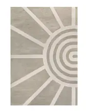 JONATHAN Y Aelius Midcentury Scandinavian Abstract Sun Two-Tone High-Low Area Rug