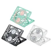 Height Adjustable Laptop Cooling Stand Two Fans Strong Air Flow 3 Colors Folding