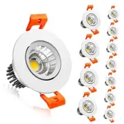2 Inch Downlight, 3W Recessed Lighting COB Dimmable, 5000K Daylight White,