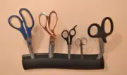 Wall Mounted Scissors Holder Rack Displays Up To 10 Pairs - Ingenious - By G.E.
