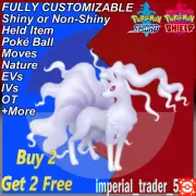 Pokémon Sword and Shield ✨ Shiny Alolan Ninetales ✨ W/ Best 6IV Customizable