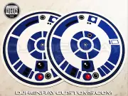 R2 top view Dj Slipmats (pair) sl1200mk2 mk5 m3d m5g Technics or any turntable