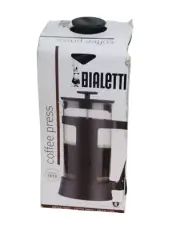 BIALETTI Coffee FRENCH PRESS Black+Glass 1 L /34fl. oz. 8 Cups #06641 Brand New