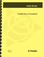 Trimble Geo 7X Handheld GPS Rangefinder OWNER'S MANUAL