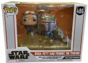 Funko Pop! Moment: The Manadalorian Boba ett & Fennec On Throne 486 Bobble-Head