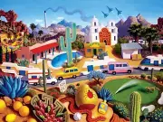 MasterPieces The Land of AZ 550 Piece Jigsaw Puzzle