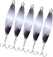 Milisten 5 Pcs Long Distance Fish Lure Kit Strong Reflective Metal Bait for Lake Sea Fishing Fishing Bait Hook for Enthusiasts and Contestants