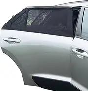 Dreambaby Fit-Over Baby Car Window Sun Shade – Stretchable Car Window Sunshade & Mesh Window Screen for Side Windows - Baby Window Cover for UV Protection- Car Camping Essentials