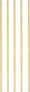 uxcell 5 Pcs Brass Round Rod, 3mm x 6" Lathe Bar Stock H62 Brass Round Stock for DIY Craft Making Hardware Novelty Model Car Plane Boat Ship, Copper