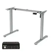 Ergomaker Motorized Height Adjustable Frame Electric Standing Desk Legs Silver
