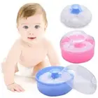 Baby Talcum Powder Loose Powder Puffs Body After-Bath Powder Puffs Container Box