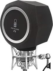 Michear Microphone Wind Screen Pop Filter Portable Soundproof Sponge Shield Foam Cover Sound-Absorbing Reflection Filter for Professional Vocal Booth Home Live Studio