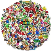Super Mario And Friends Themed Set of 100 Assorted Stickers Decal Set