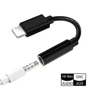 USB Type C TO 3.5mm Female Headphone Jack Adapter AUX Stereo Speaker Audio Cable