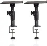 Gator Frameworks Desktop Clamp-On Studio Monitor and Speaker Stand - Set of 2...