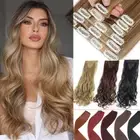 AU 8 Pieces 100% Real Clip in As Human Hair Extensions Full Head Weft Balayage