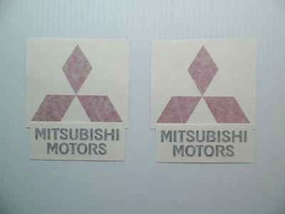 New Mitsubishi Motors Logo EVO Spoiler Decal Pair RalliArt Evolution MR DSM VR-4
