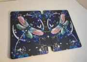 For Amazon Fire HD 10 Plus Tablet case 360 Degree rotating swivel stand Dragonfl