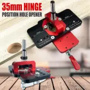 Woodworking 35mm Concealed Hinge Jig Door Hinge Hole Drilling Guide Drill Bits