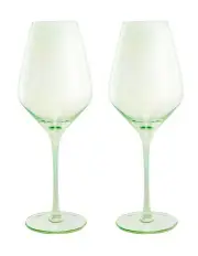 [Maxwell & Williams] Glamour Wine Glass 480ml Set of 2 Gift Boxed in Green