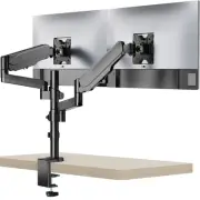 Dual Monitor Mount, 13-32 Inch Adjustable Spring Dual Monitor Arm for Desk Ho...