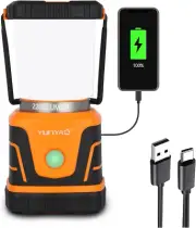 Camping Lantern Rechargeable 2200LM, LED Flashlight Lanterns for Power Outages,