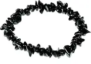 [CrystalAge] Black Tourmaline Gemstone Chip Bracelet