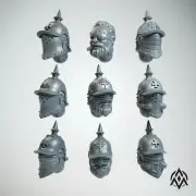 Arcamundi - Prussian Dieselpunk Veterans x9 - Trench Crusade