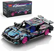 Sosuy 1:18 Super Sports Car Model Building Bricks Sets - 513 pcs MOC Cyberpunk Rally Car Raceing Engineering Toys for Play and Display - Model Toy Gift Idea for Adults Boys