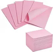Makartt Disposable Nail Mats: 50 Pieces Pink Fordable Nail Paper Towels for Table Acrylic Nail Practice Sheet 3 Ply Waterproof Nail Art Table Mats Clean Pads for Salon Manicure Tattoo