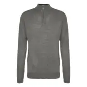 Brave Soul Mens Jumper Kester Half Zip Knitted 100% Acrylic Long Sleeve Top
