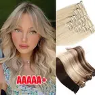 CLEARANCE Clip in Hair Extensions 100% Remy Human Hair Extensions Full Head Weft