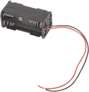 4 X AAA Battery Holder With Fly Lead