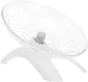 LIGHTAOTAO Silent Exercise Wheel for Small Pets Engaging Saucer Shape Hamster Wheel for Guinea Pigs Chinchillas Gerbils and Hedgehogs Safe Material Fixed Position No Noise