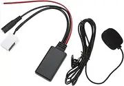 12pin Bluetooth 5 0 Module AUX in Cable MP3 Music Adapter Replacement for RCD300 RCD310 RNS300 RNS310 RCD510 Without Microphone Bluetooth 5 0 Protocol Backward Compatible (with Microphone)