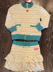 $80 NWT PAUL FRANK GIRLS ZIP HOODIE & SKIRT SET AZ 6