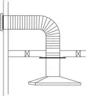 Abey 200mm Horizontal External Wall Rangehood Flue/Vent Kit RHH8