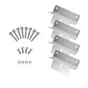 4PCS Universal Aluminium Alloy Solar Panel Z Brackets Connectors Mounting Kit