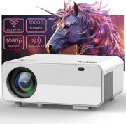 Portable Projector Native 1080P Full HD, 300 Inch Display, 12000 Lumens, 12000:1