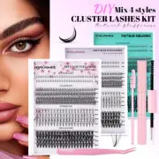100 Lash Grafting Lashes Mix Clusters False Eyelashes Segment Eyelashes Cluster
