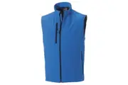 Russell Mens 3 Layer Soft Shell Gilet Jacket (Azure Blue) - UTBC1513