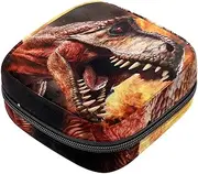 Period Bag,Sanitary Napkin Storage Bag,Ancient Animal Dinosaur,Tampon Holder for Purse