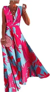 [N\W] NW Women's Color Pattern mid Waist Spring Summer Dress