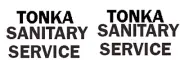 Early Tonka Sanitary Systems water slide decal set